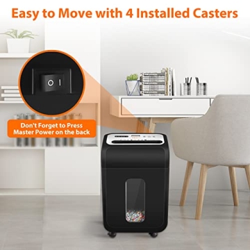 VidaTeco 14-Sheet Micro Cut Paper Shredder for Home Office