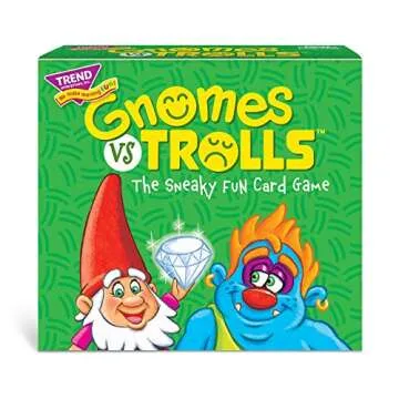 Trend Enterprises Gnomes vs Trolls Three Corner Strategy Game, Inc. - Family-Friendly Card Games