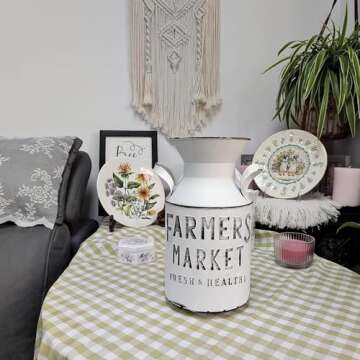 SHCiHui Metal Flower Pot for Home and Garden Charm