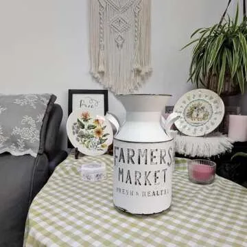 SHCiHui Metal Flower Pot for Home and Garden Charm