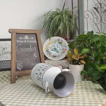 SHCiHui Metal Flower Pot for Home and Garden Charm