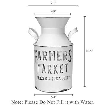 SHCiHui Metal Flower Pot for Home and Garden Charm