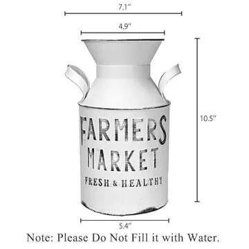 SHCiHui Metal Flower Pot for Home and Garden Charm