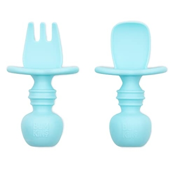 Bumkins Baby Utensils Set for Easy Self Feeding and BLW