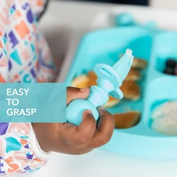 Bumkins Baby Utensils Set for Easy Self Feeding and BLW