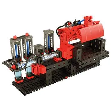 Fischertechnik Profi Hydraulic Model Building Kit with 500 Pieces and 5 Model Options for A Realistic Hydraulic Learning Experience