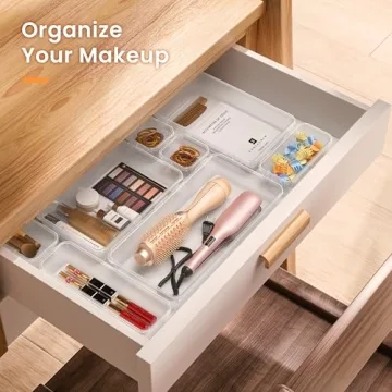 A-LuGei Clear Drawer Organizer Holds 177 Items