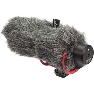 RØDE DeadCat VMP+ Windshield for VideoMic Pro+ Artificial Fur Wind Shield Furry Cover,Grey