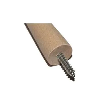 Screw-On Shaker Pegs Birch Hardwood - 2.9-Inch Wood Length Plus Hangerbolt - 25-Pack