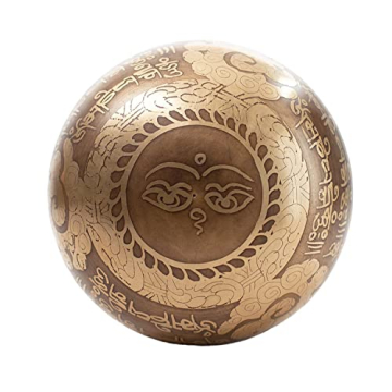 Healing Tibetan Singing Bowl Set with Art