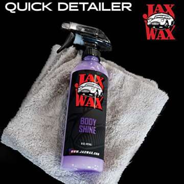 Jax Wax Body Shine Detailer - Spray Car Wax, Removes Water Spots and Dirt, Formulated with Natural Oil and Waxes for Superior Protection and Shiny Look, Use on Car, Boat and Motorcycle, 1 Gallon