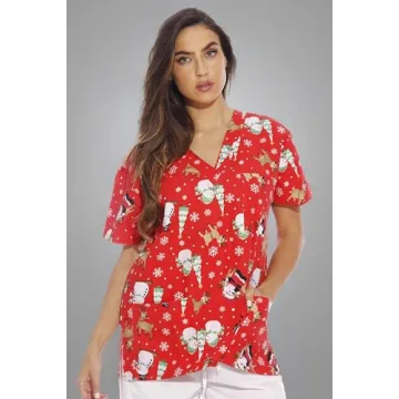Just Love Women's Scrub Tops - Stylish and Comfortable