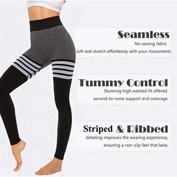 FITTOO Women’s High Waisted Leggings for Yoga and Gym