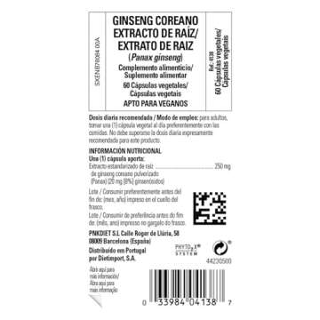 Solgar Korean Ginseng Root Extract, 60 Vegetable Capsules - Immune Support - Standardized, Full Potency (SFP) - Non-GMO, Vegan, Gluten Free, Dairy Free, Kosher - 60 Servings