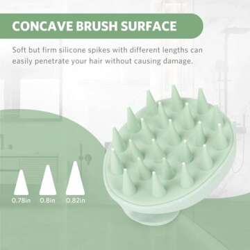 Sndyi Scalp Massager Shampoo Brush - Eco-Friendly Care