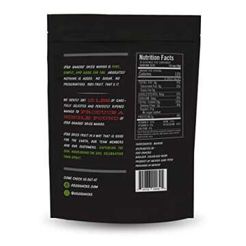 Oso Snacks Dried Mango Slices, Premium Quality, No Added Sugar or Preservatives, Big Pieces Only! 26...