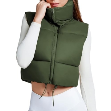 Stylish Women’s Cropped Puffer Vest for Comfort and Fashion