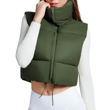 Stylish Women’s Cropped Puffer Vest for Comfort and Fashion