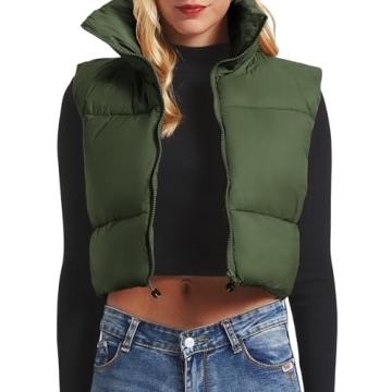 Stylish Women’s Cropped Puffer Vest for Comfort and Fashion