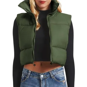 Stylish Women’s Cropped Puffer Vest for Comfort and Fashion