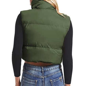 Stylish Women’s Cropped Puffer Vest for Comfort and Fashion