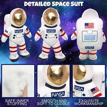 ArtCreativity 12" Plush Astronaut Toy for Kids