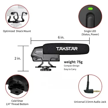 TAKSTAR SGC-600 Microphone for Video and Audio Recording