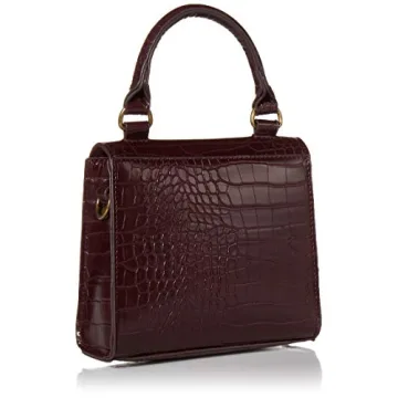 The Drop Women's Diana Top Handle Crossbody Bag Deep Mahogany
