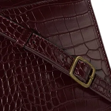 The Drop Women's Diana Top Handle Crossbody Bag Deep Mahogany