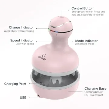 COMFIER Waterproof Scalp Massager for Stress Relief & Growth