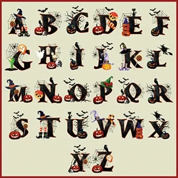 Halloween Initial Tote Bags for Kids and Adults - Reusable