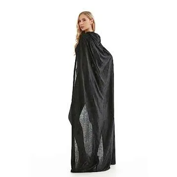 SZCXTOP Velvet Hooded Cloak for Halloween & Cosplay