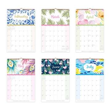 bloom daily planners 2019-2020 Academic Year Hanging Wall Calendar (August 2019 - July 2020) - 11" x 17" - Seasonal Designs