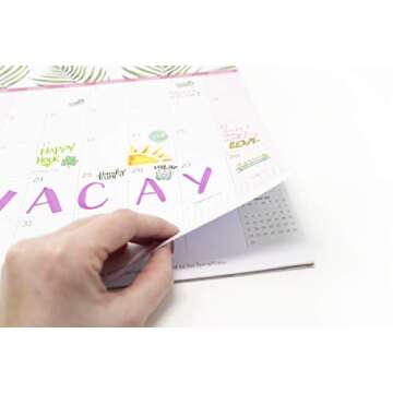 bloom daily planners 2019-2020 Academic Year Hanging Wall Calendar (August 2019 - July 2020) - 11" x 17" - Seasonal Designs