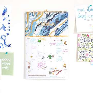 bloom daily planners 2019-2020 Academic Year Hanging Wall Calendar (August 2019 - July 2020) - 11" x 17" - Seasonal Designs