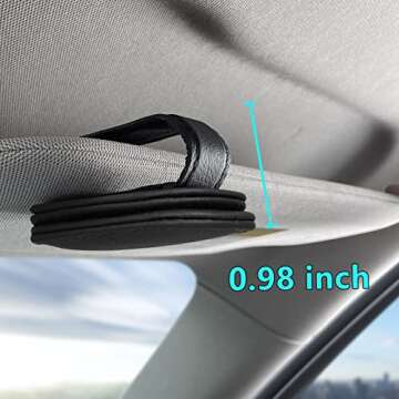 Magnetic Leather Sunglass Holder for Car Visor - Stylish & Practical