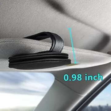 Magnetic Leather Sunglass Holder for Car Visor - Stylish & Practical