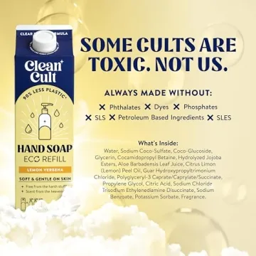 Eco-Friendly Cleancult Hand Soap Refills - Lemon Verbena 32oz