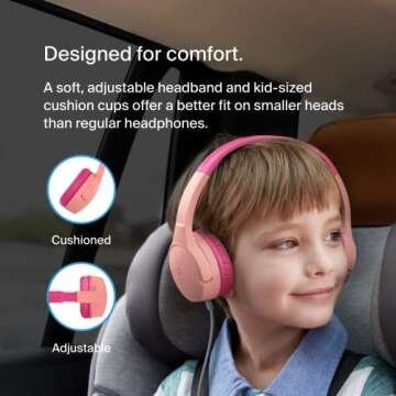 Belkin SoundForm Mini Kids Headphones – Safe & Fun