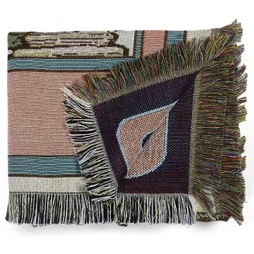 Cozy Shesyuki Boho Reversible Throw Blanket for Home Use