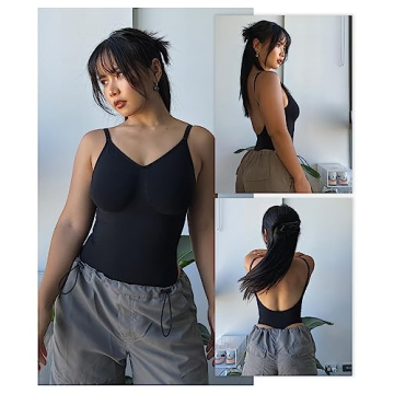 SHAPERX Women's Low Back Tummy Control Bodysuit