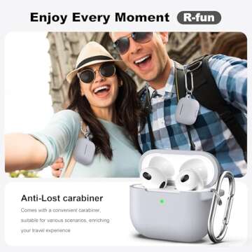 Stylish R-fun Silicone Case for AirPods 3 2021