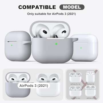 Stylish R-fun Silicone Case for AirPods 3 2021
