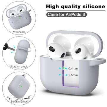Stylish R-fun Silicone Case for AirPods 3 2021