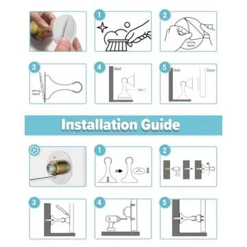 Gold Magnetic Door Stoppers - 2 Pack Heavy Duty