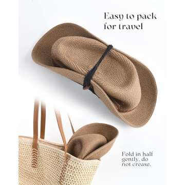 FURTALK Summer Wide Brim Sun Hat with UPF 80+