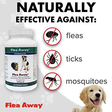 Flea Away Natural Flea Control for Dogs and Cats, 2 Pack