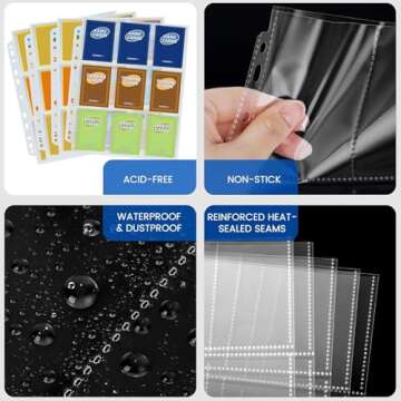 Fabmaker Trading Card Sleeves - Holds 648 Cards, 36 Pack