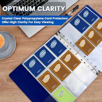 Fabmaker Trading Card Sleeves - Holds 648 Cards, 36 Pack