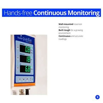 Bluelab Guardian Monitor for pH, Temperature, Conductivity (EC/TDS/PPM) in Water, Easy Calibration, Digital Nutrient Meter for Hydroponics (MONGUA)